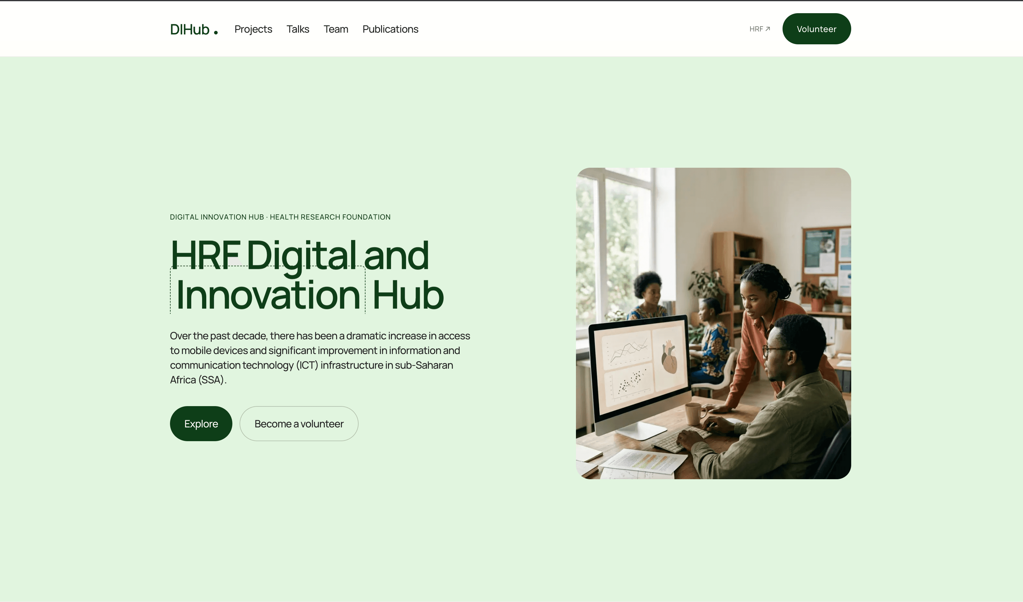 Health Research Foundation (DIHub) cover